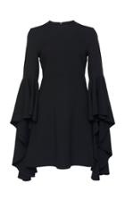 Giambattista Valli Crepe A-line Mini Dress With Cascading Sleeves