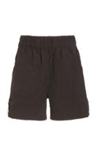 Ganni Crinkled Nylon Shorts