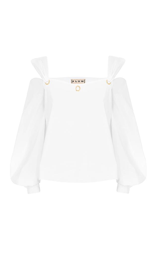 Flow The Label Cold Shoulder Long Sleeve Top