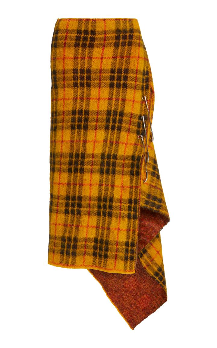 Moda Operandi Monse Tartan Mohair Skirt