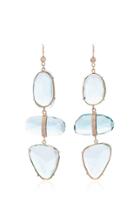 Jacquie Aiche Aquamarine 3 Step Earrings