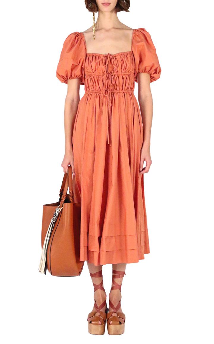 Moda Operandi Ulla Johnson Palma Cotton-poplin Midi Dress