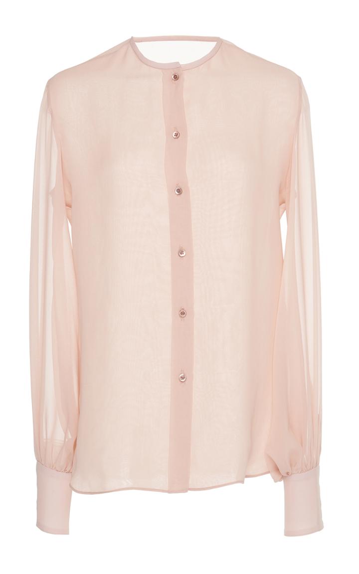 Martin Grant Silk Balloon Sleeve Shirt