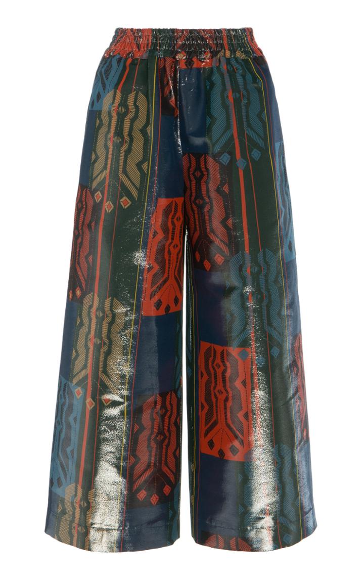 Rianna + Nina Diandra Sparkle Carnaval Cotton-blend Pants