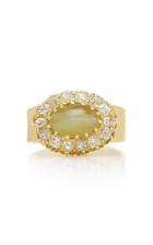 Renee Lewis 18k Gold Gem Emerald And Diamond Ring