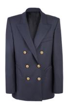 Moda Operandi Blaz Milano First Class Everynight Double-breasted Satin Blazer Size