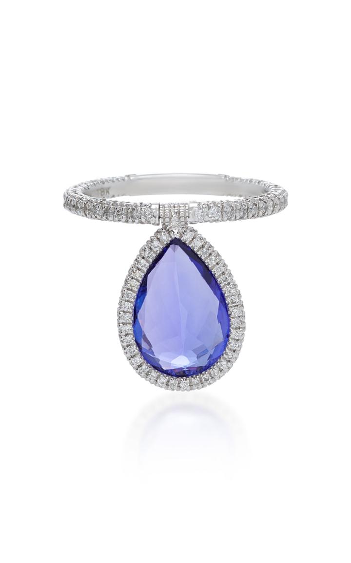 Nina Runsdorf 18k Platinum And Tanzanite Flip Ring