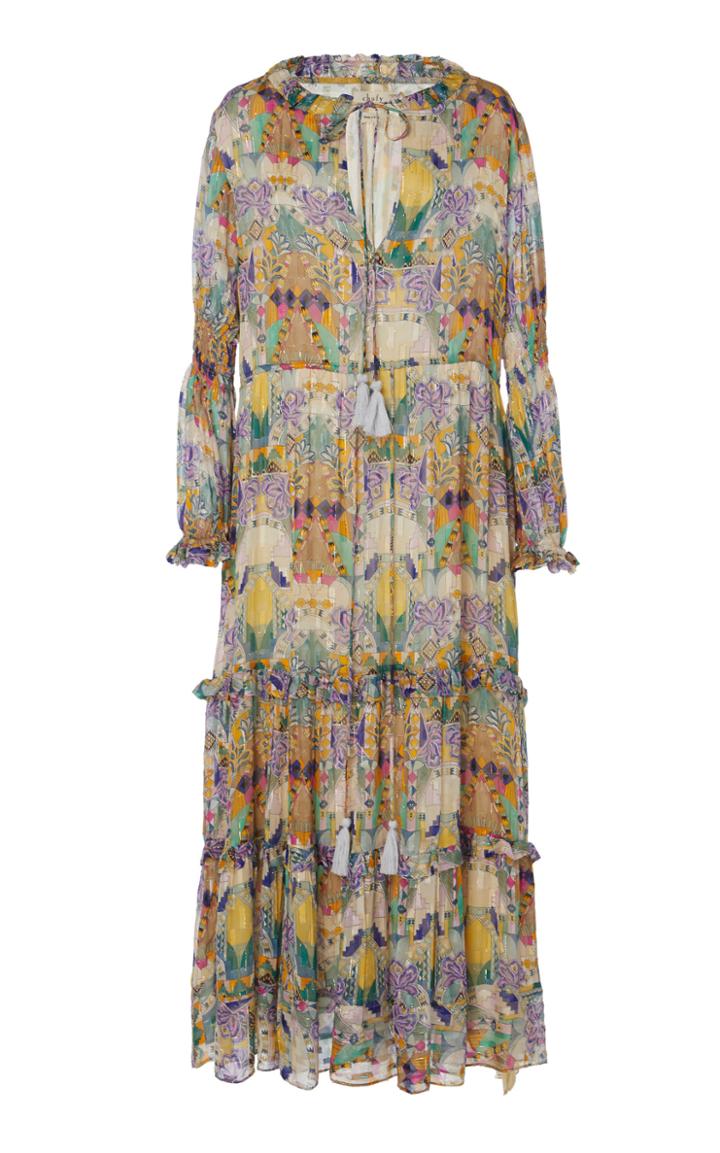Chufy Inka Tiered Broadcloth Maxi Dress
