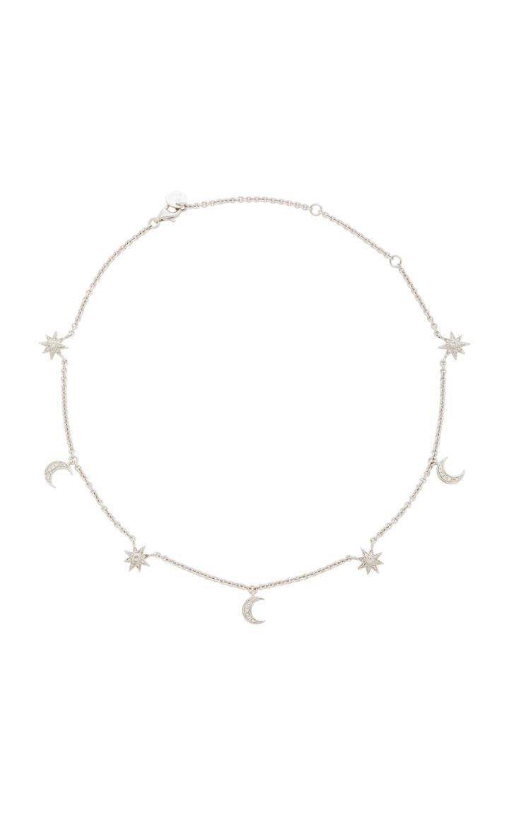 Shay Moon Star Dangle Drop Choker