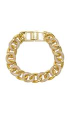 Fallon Curb Gold-plated Brass Bracelet