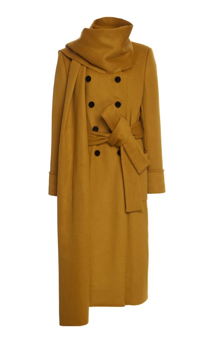 Dolce & Gabbana Double-breasted Scarf Wool-blend Coat