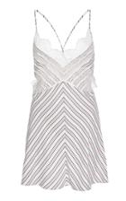 Victoria Beckham Striped Satin Lace Low Back Cami