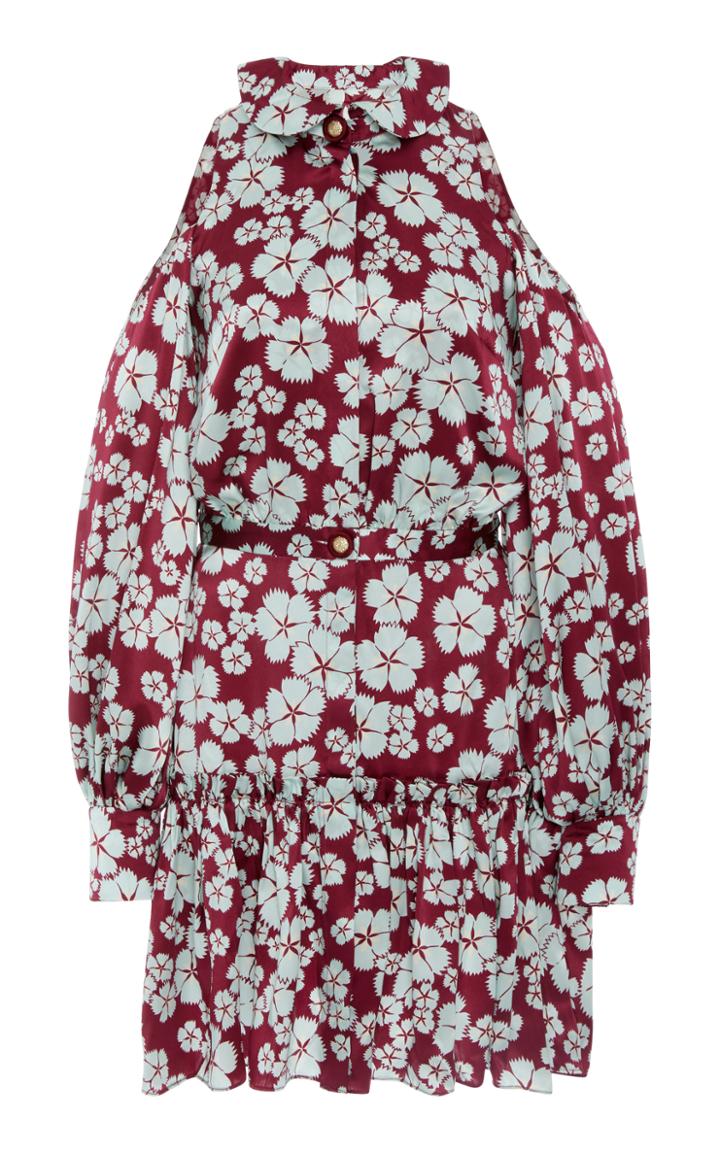 Alexis Audrina Cold Shoulder Puff Sleeve Dress