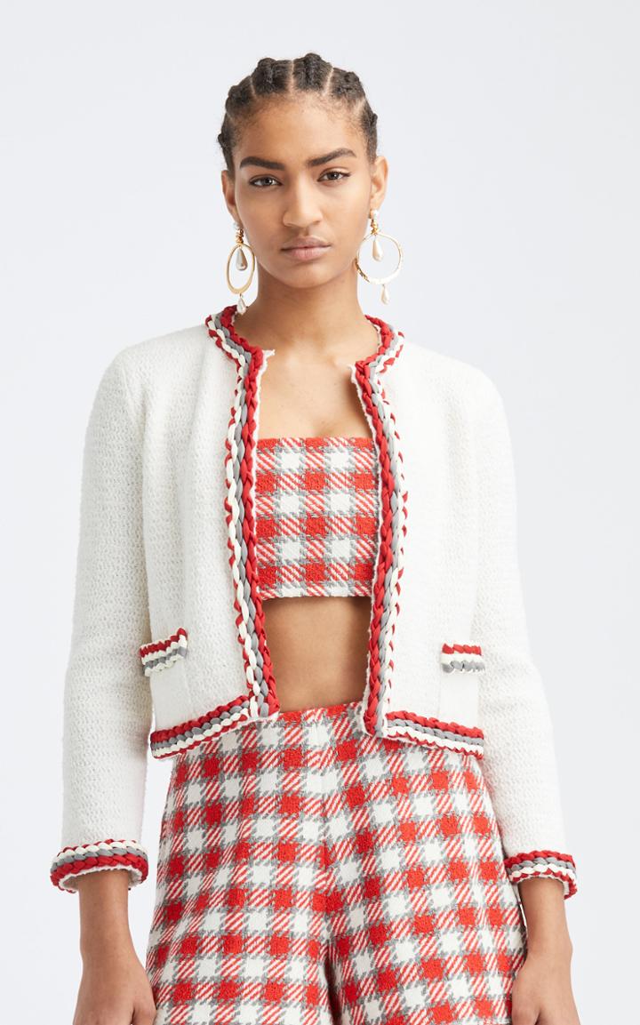 Moda Operandi Oscar De La Renta Wool-blend Cropped Jacket