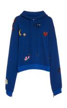 Semsem Patch-embroidered Hooded Top
