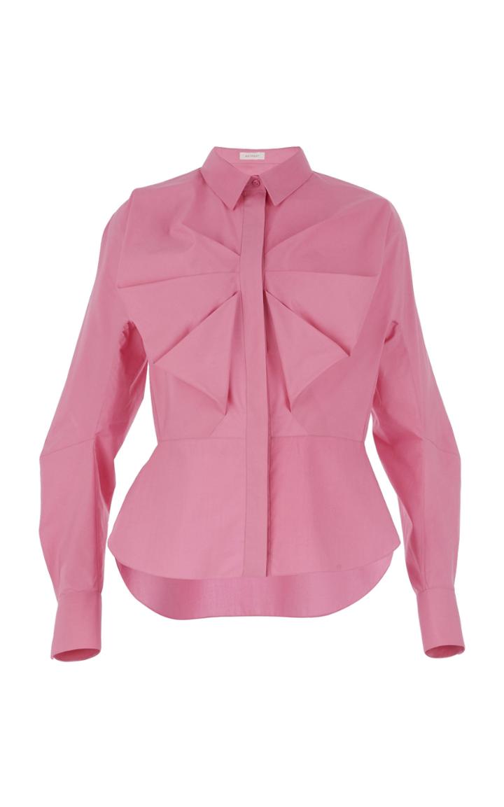 Delpozo Shirt With Pleated Front