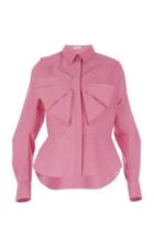Delpozo Shirt With Pleated Front