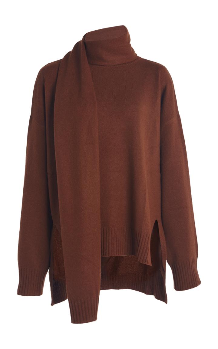Moda Operandi Loulou Studio Spano Cashmere Tie-neck Sweater