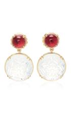 Goshwara G-one 18k Yellow Gold And Multi-stone Drop Earrings