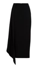 Alex Perry Keene Drape-accented Midi Skirt