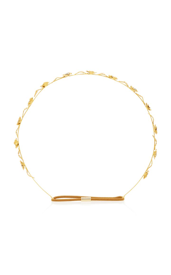 Jennifer Behr Margaux Bandeaux Gold-plated Headband