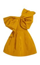 Oscar De La Renta Bow-embellished Moir Mini Dress