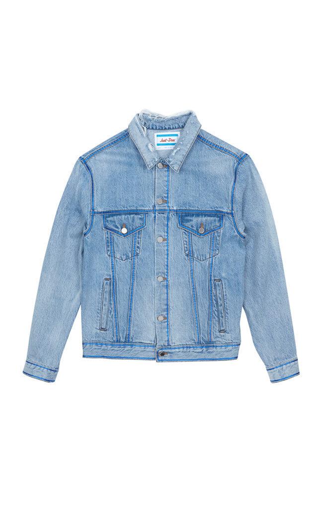 Just Don Airbrush-print Denim Jacket