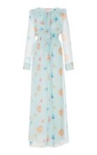 Luisa Beccaria Floral Printed Chemisier Maxi Dress