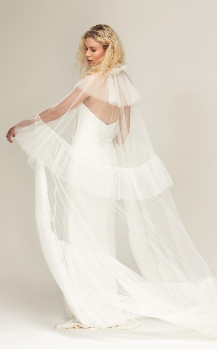 Savannah Miller Gloria Dramatic Tulle Opera Cape