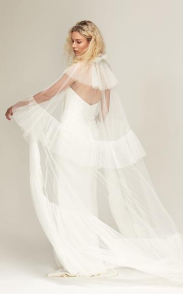Savannah Miller Gloria Dramatic Tulle Opera Cape