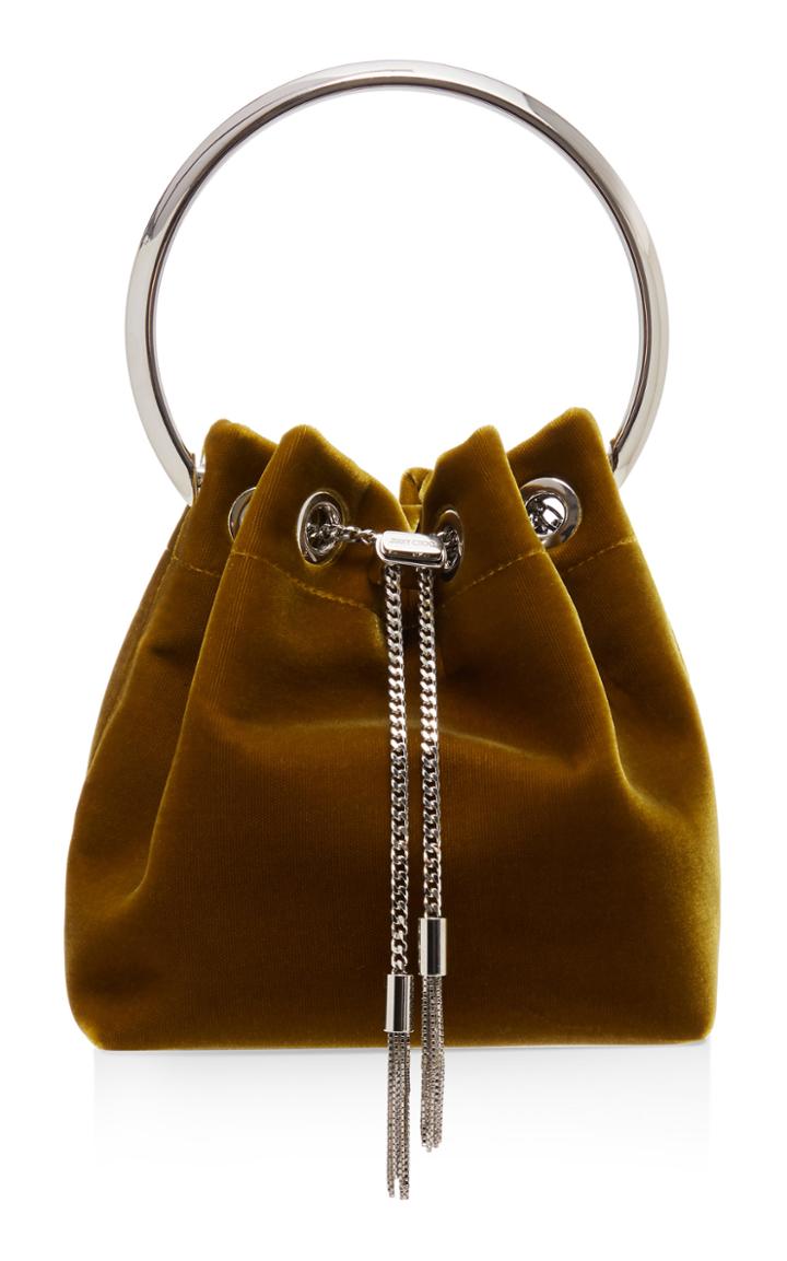 Jimmy Choo Bon Bon Velvet Top Handle Bag