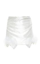 Moda Operandi Mach & Mach Bow-detailed Silk Mini Skirt