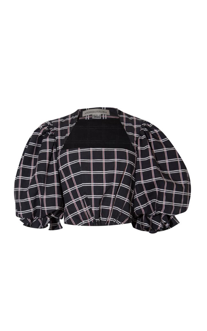 Moda Operandi Andres Otalora Taparo Puffed-sleeve Cotton Blouse