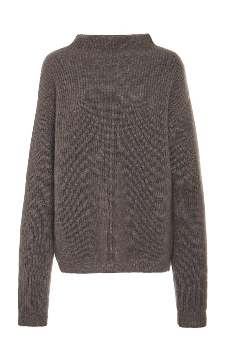 Deveaux Ribbed-knit Cashmere Sweater