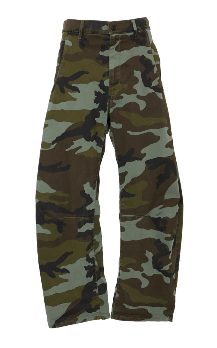 Nili Lotan Emerson Dyed Camouflage Print Pant