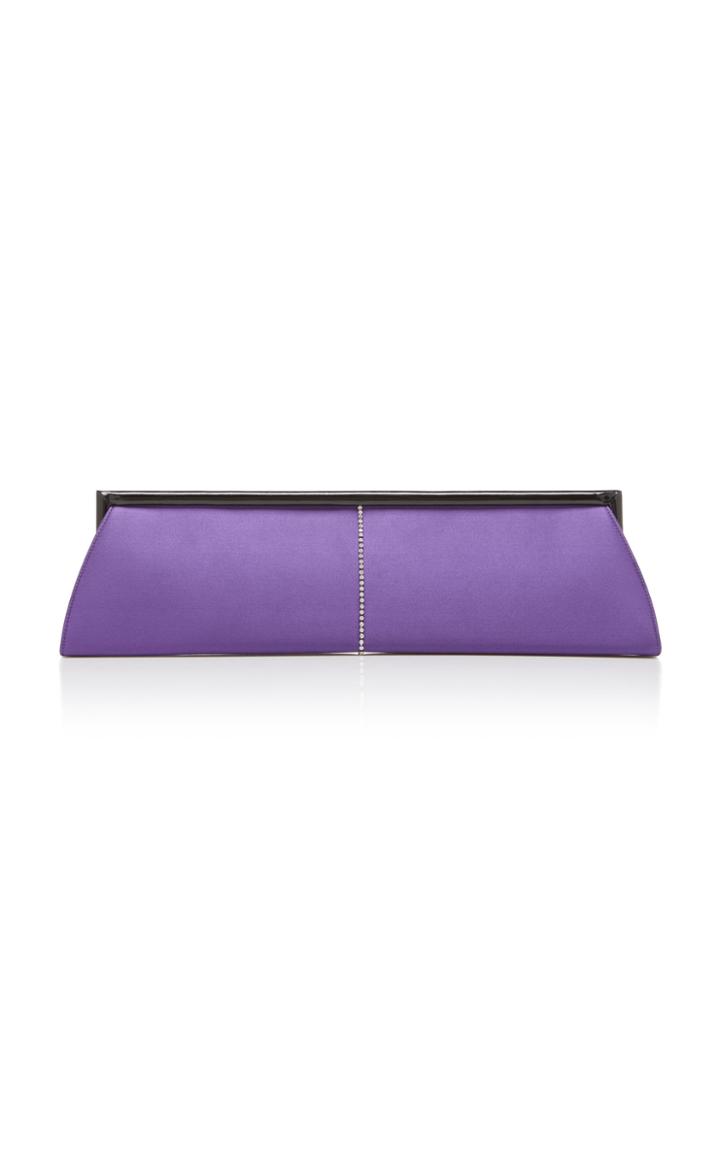 Alessandra Rich Extra Long Satin Silk Clutch