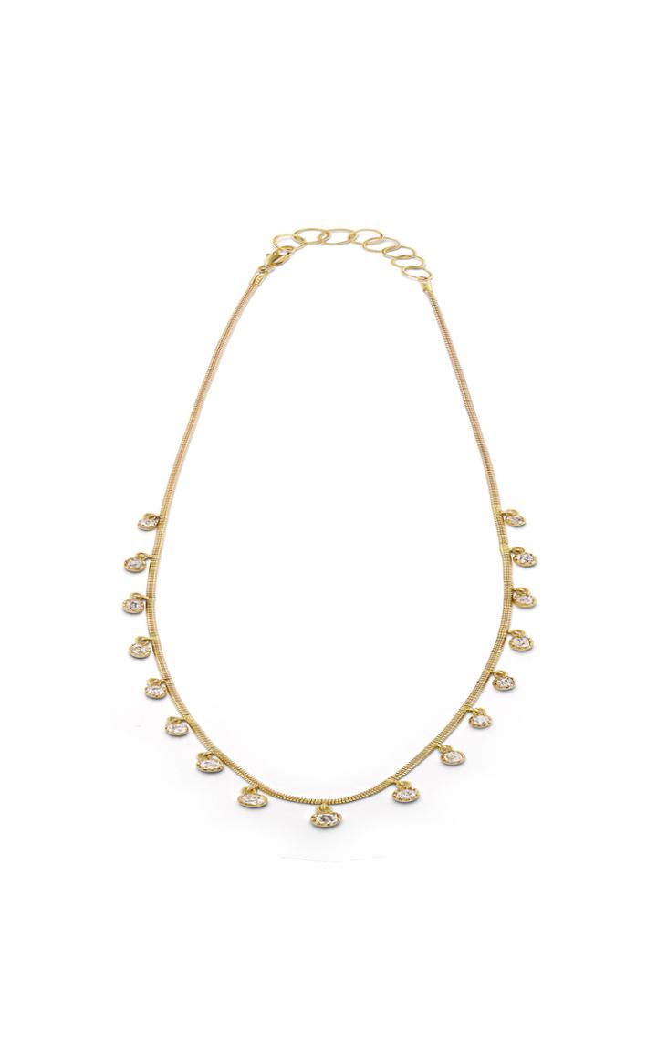 Moda Operandi Jenna Blake 18k Yellow Gold Prong Set Diamond Fringe Necklace