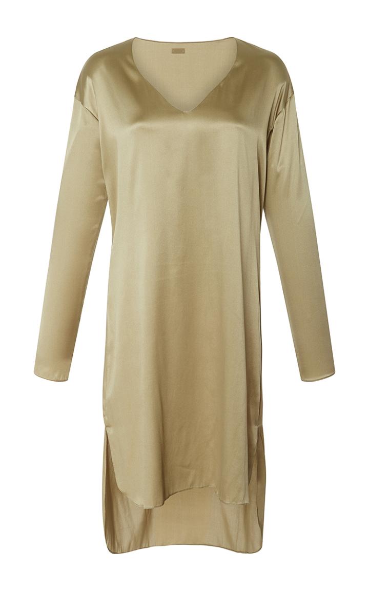 Alexis Mabille Sand V-neck Dress