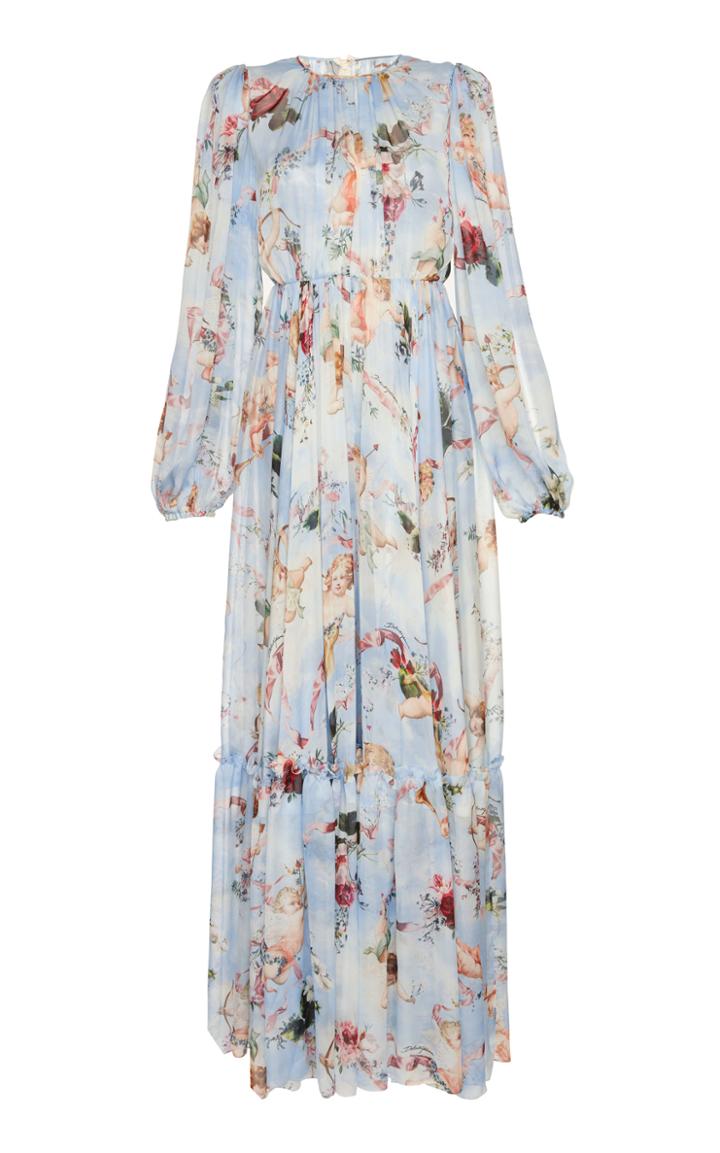 Dolce & Gabbana Long Sleeve Printed Jumpsuit