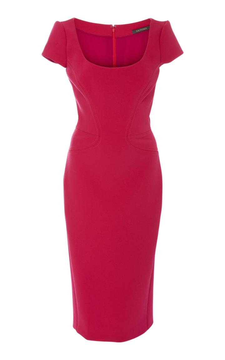 Zac Posen Short Sleeve Sheath Dress