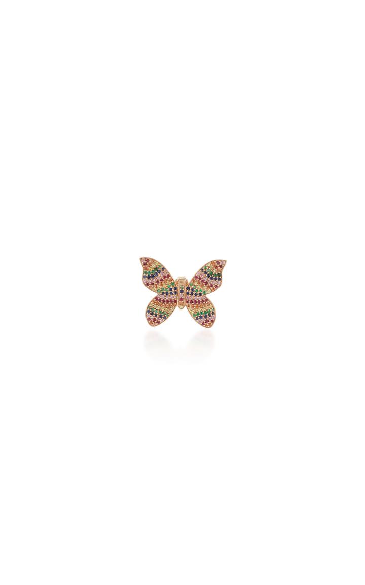 Sydney Evan Rainbow Butterfly Earrings (all Diamond Pictured)