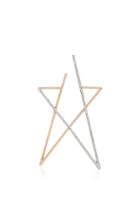 Kismet By Milka Large Single Struck Doodle Star Earring