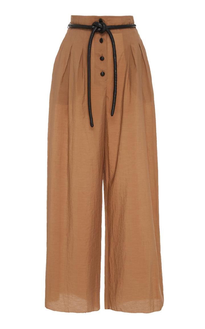 Nanushka Dunn Wide Leg Cotton Pants
