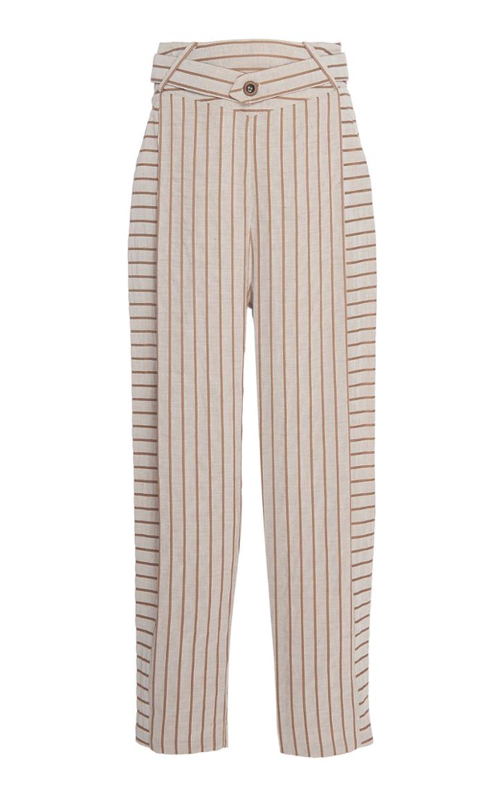 Palmer/harding Palmer//harding Pointed Linen-blend Trouser