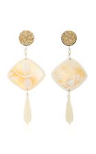 Anna E Alex Shell Silver-plated And Pearl Earrings