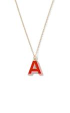 Moda Operandi Alison Lou Double Enamel Letter Shadow Pendant