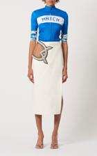 Moda Operandi David Koma Dk Crystal Cutout Crepe Pencil Skirt