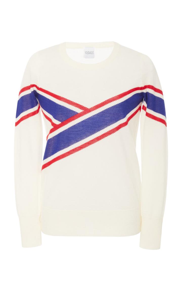 Moda Operandi Madeleine Thompson Arkansas Printed Cashmere Top Size: S