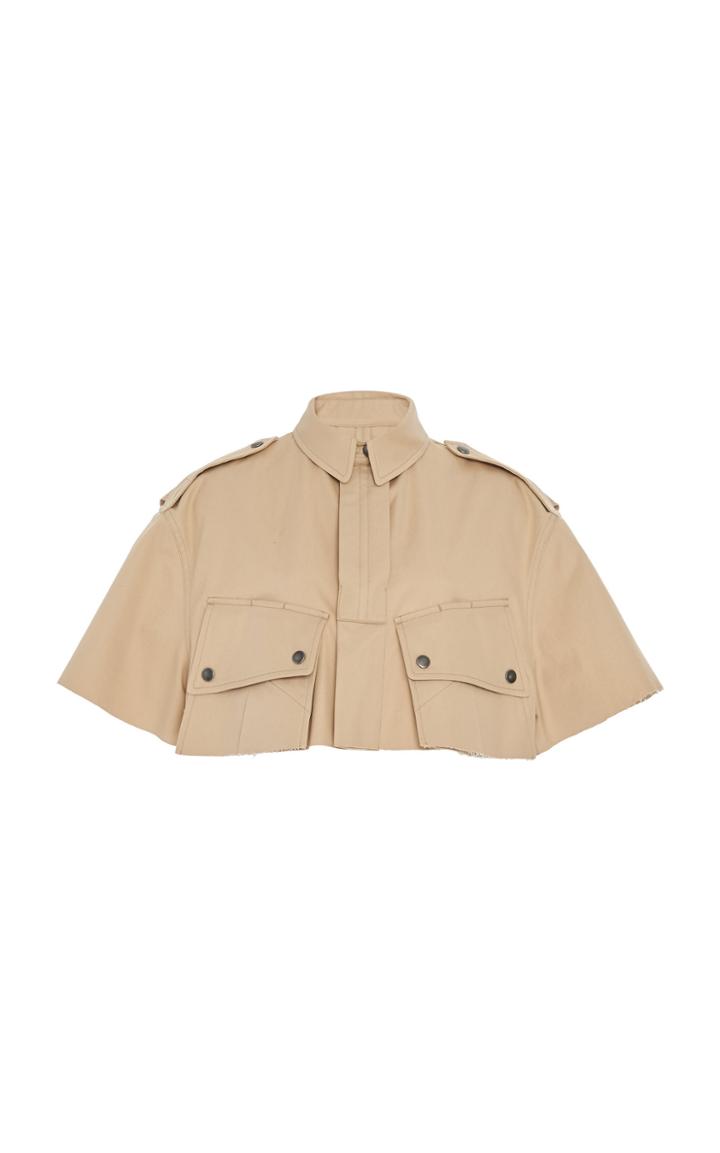 Moda Operandi Maison Margiela Cropped Cotton Jacket Size: S