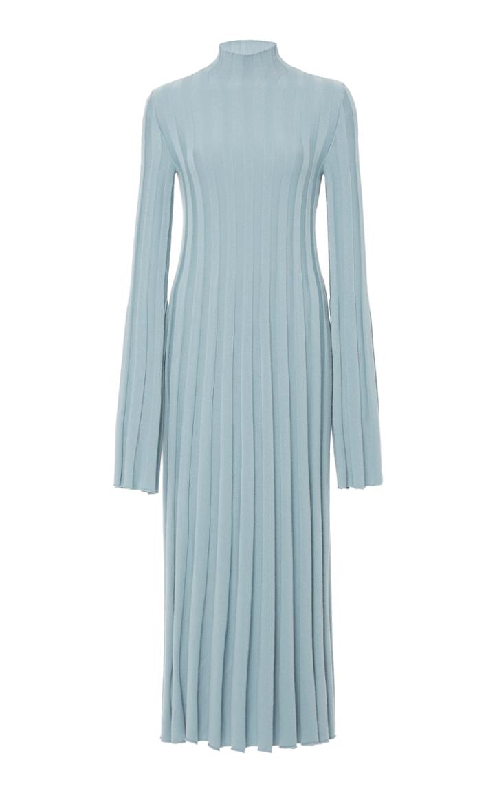 Mrz Long Pleated Dolcevita Dress